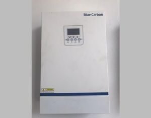 Blue Carbon MPPT Charge Controller and Pure Sine Wave Inverter for solar power systems, efficient charging and clean AC output