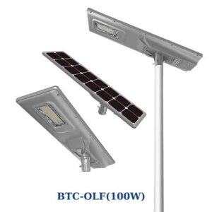 OLF All-in-One Solar Street Light with Built-in Panel and Lithium Battery for Outdoor Lighting